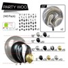 PartyWoo Balloon Arch Kit Black Gold 4D Marble Chrome Metallic Silver Star 140 pcs - 4 of 4
