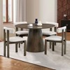 CAVINAS Dining Chairs Kitchen Chairs Set of 2 Boucle Upholstered Kitchen Side Chairs with Open Back for Kitchen - 2 of 4