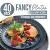 Earthtrends Floral Paper Plates Set - 8.5" & 10.5" | 40 Pcs Fancy Disposable Plates for Party | Serves 20 Guests | Large & Small Dinner Plates - 3 of 4
