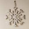 Distressed Fir Wood Snowflake (Set of 2) - 2 of 3