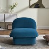 GDFStudio Loverin Velvet and Rubber Wood Swivel Accent Chair with Metal Base - 2 of 4