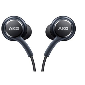 Samsung Stereo Headphones with Microphone for Galaxy S8, S9, S8 Plus, S9 Plus, Note 8 and Note 9 - Designed by AKG - Bulk Packaging - Titanium Grey - 1 of 4