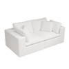 Dexmalle Corduroy Upholstered Modular Sectional Sofa,White - 2 of 4