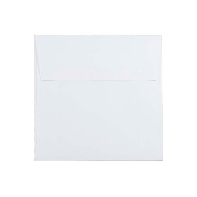 JAM Paper 5.5 x 5.5 Square Invitation Envelopes White 50/Pack (28415I)