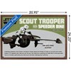 Trends International Star Wars: New Vintage - Speeder Bike Framed Wall Poster Prints - 3 of 4