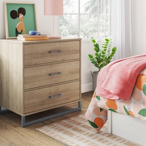 Mixed Material 3 Drawer Dresser - Room Essentials™ - 1 of 4