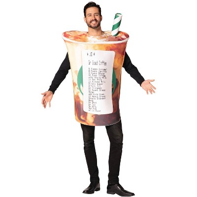Imposta Costumes Adult Barista's Nightmare Coffee Cup Costume Bodysuit One Size
