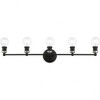 Livex Lighting Lansdale 5 - Light Vanity in  Black/Brushed Nickel - 3 of 4