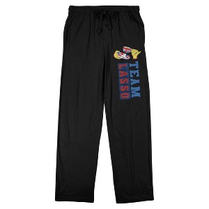 Ted Lasso Team Lasso Men's Black Sleep Pajama Pants - 1 of 4