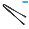 Unique Bargains Stainless Steel Ice Tongs for Appetizers, Charcuterie, Dessert, Tea Party, Bar, Cafe Serving 6" Black 2 Pcs - 3 of 4