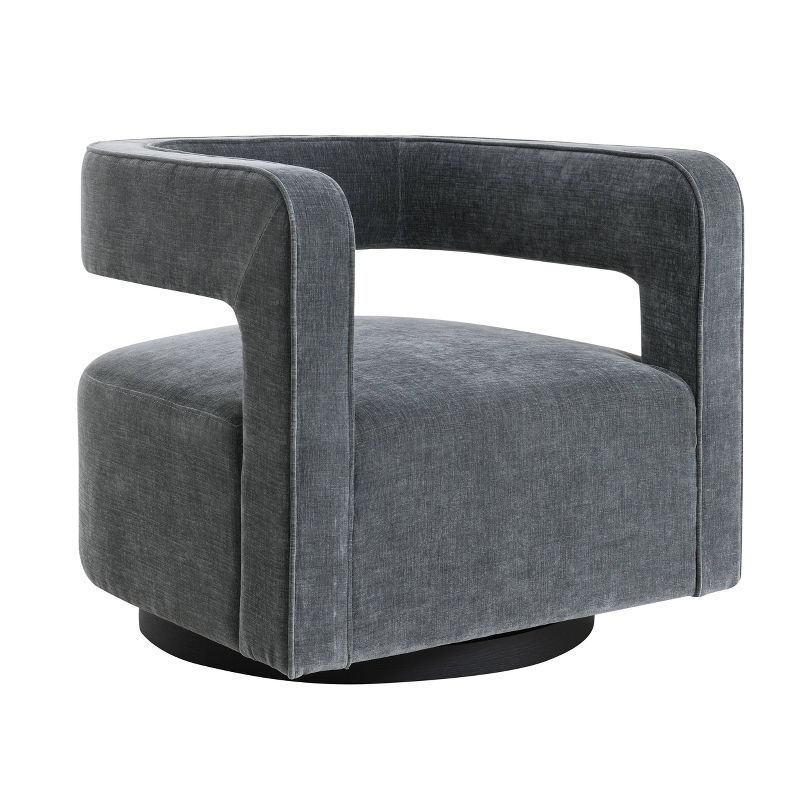 Luna Stain Resistant Fabric Swivel Chair - Abbyson Living, 1 of 9