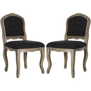 Eloise 20" H French Leg Dining Chair (Set of 2) - FOX6264 - Safavieh Couture - 1 of 4