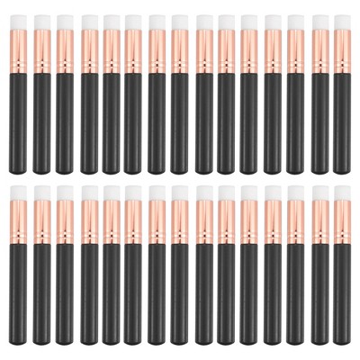 Unique Bargains Travel Blending Foundation Concealer Blusher Makeup Brush Set 10.3x1.4cm 30 Pcs