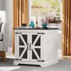 OKD End Table with Charging Station, Small Storage Cabinets with 2 Door & Adjustable Shelf for Living Room - 2 of 4