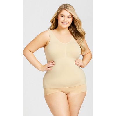 ASSETS by SPANX Women's Thintuition Shaping Cami - Beige L