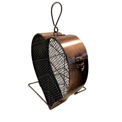 Heath Outdoor Products Leaf Mesh Perching Metal Bird Feeder - Copper