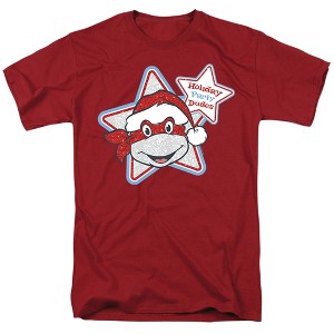 Men's Teenage Mutant Ninja Turtles Christmas Holiday Party Dudes T-Shirt - 1 of 4