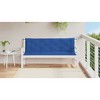 vidaXL Indoor/Outdoor Bench Cushions 2 pcs, Non-slip, Water-Repellent, Blue 59.1"x19.7"x2.8" - 3 of 4