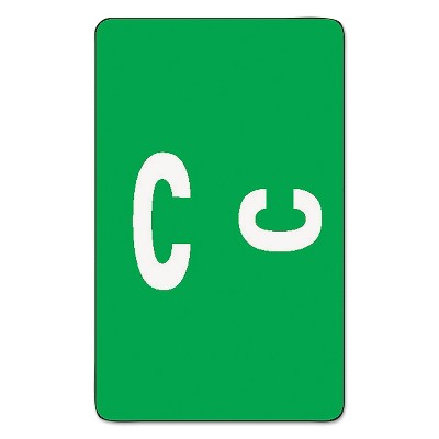 Smead Alpha-Z Color-Coded Second Letter Labels Letter C Dark Green 100/Pack 67173