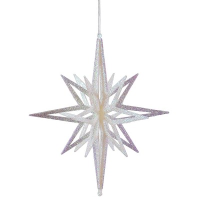 Vickerman 3D Glitter Star Ornament
