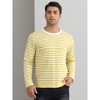 Lars Amadeus Men's Basic Crew Neck Long Sleeves Pullover Striped T-Shirt - 2 of 4