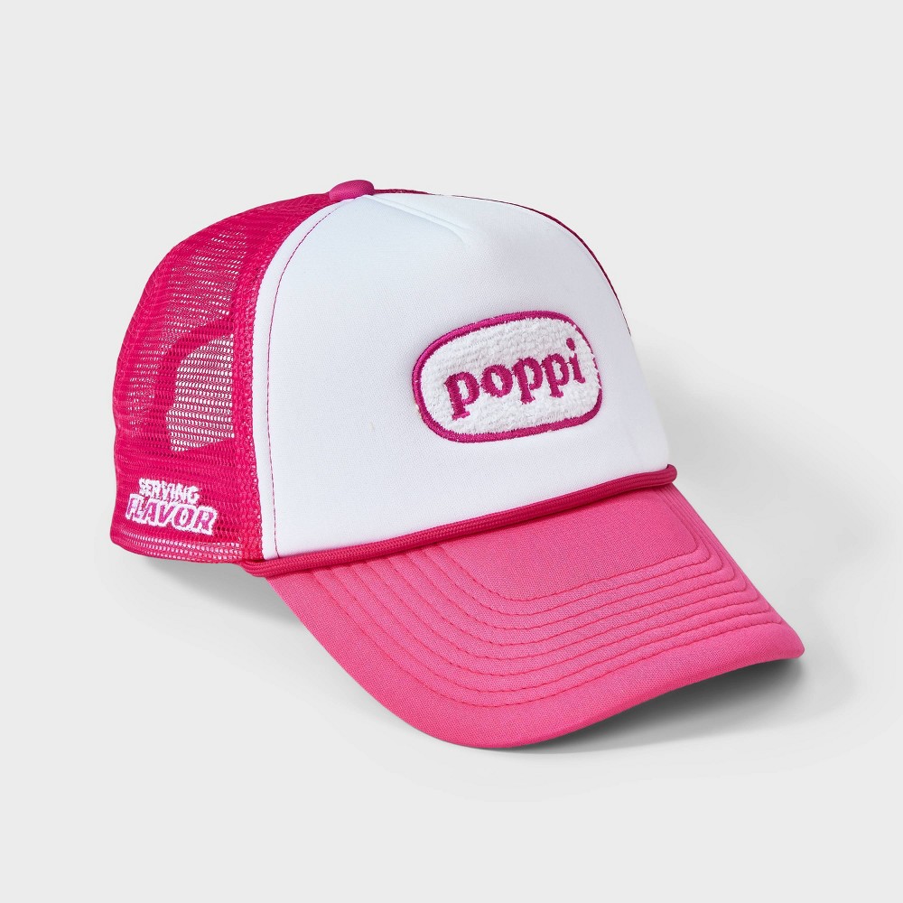 Adult Poppi Serving Flavor Trucker Graphic Hat - Pink