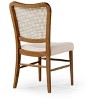 Maven Lane Vera Wooden Dining Chair with Fabric Upholstery, Set/2 - 4 of 4