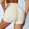 Anna-Kaci Active Women's High Waist V-Cut Crossover Active Shorts with Stretch Fabric - 3 of 4