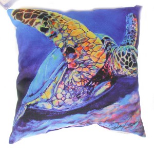 16.5 Inch Seaturtle Ascending Pillow Indoor/Outdoor Throw Pillows - 1 of 2