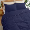 Peace Nest 3 Piece Silky Satin Comforter Set - 2 of 4