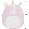 Squishmallow Large 16" Silvia The Purple Unicorn - Official Kellytoy Plush - Soft and Squishy Unicorn Stuffed Animal Toy - Great Gift for Kids - 2 of 3