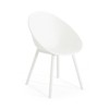 VisioGear Gable Dining Chair, 2-Piece Patio Chairs for Garden, Balcony, White, 23.23"*23.23"*32.68" - 4 of 4