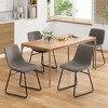 Infurnic Accent Chairs, Modern Chairs Set with Sturdy Legs, for Kitchen and Dining Room, Gray, 22"*20.5"*33.9" - 2 of 4
