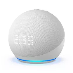 Amazon Echo Dot (5th Gen 2022) - Smart Speaker with Clock and Alexa - Glacier White