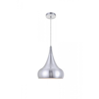 Elegant Lighting Circa 1 Light Burnished Nickel Pendant