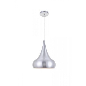 Elegant Lighting Circa 1 Light Burnished Nickel Pendant - 1 of 4