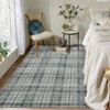 Nasitip Washable Rug-Modern Plaid Area Rug Non Slip Soft Rugs-Low Pile Foldable Floor Cover Accent Carpet - 3 of 4