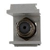DataComm Electronics Keystone Jack with 1.0-GHz F-Connector, Ultra White, 10 Pack, 20-3102-UWH-10 - 3 of 4