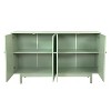 NicBex 59.06 Inch 4-Door Intaglio Storage Cabinet with Pine Legs and Solid Wood Pulls for Living Room and Entryway - 4 of 4