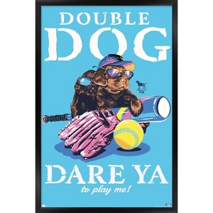 Trends International Jim Baldwin - Double Dog Dare Framed Wall Poster Prints - 1 of 4