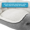 Arlee Home & Pet Cozy Orthopedic Eco-Friendly Durable Dog Bolster Bed - Charcoal Gray - L - 4 of 4