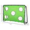 NAYSAYE Sport Net and Rebounder Soccer Goal Target Goal 2 in 1 Indoor Outdoor Backyard Training Fun, Black and Green, 94.50"*34.80"*67.50" - 3 of 4