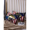 Acoinel 3 Pcs Big Pike Fish and American Flag Lightwight Ultra Soft Comforter Set with 2 Pillowcases, Black - 2 of 4