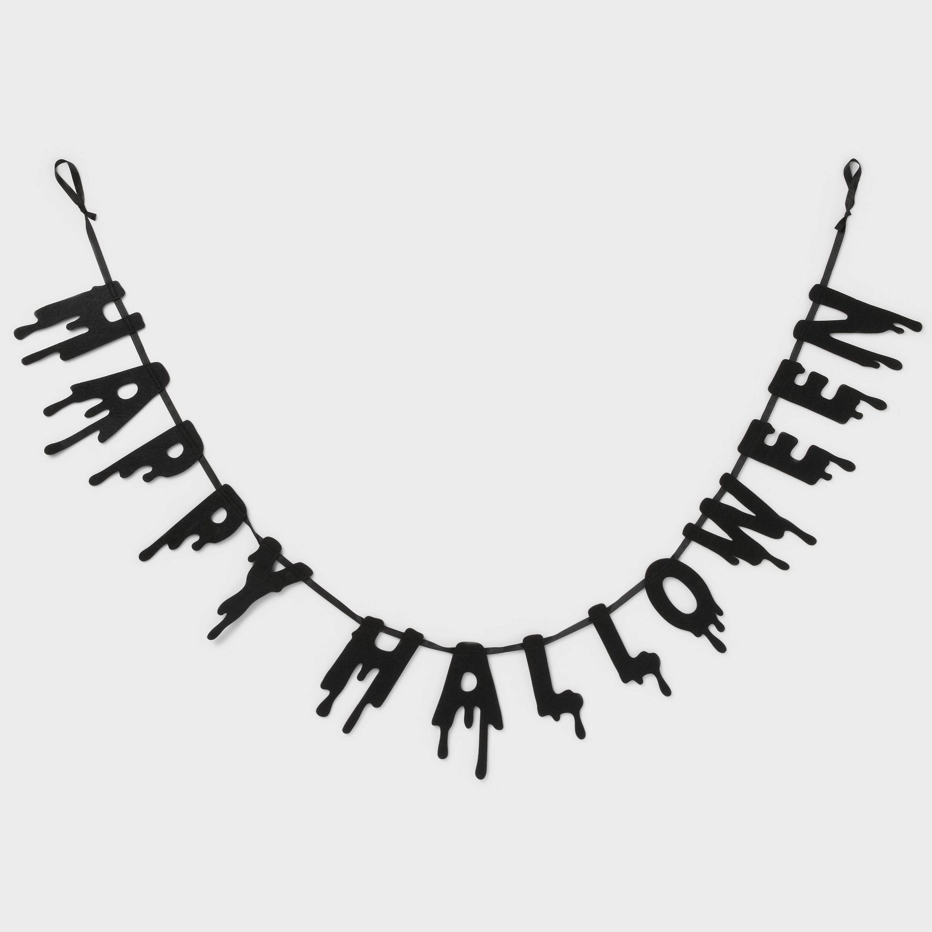 Happy Halloween Banner Party Decorations Black - Spritz™