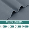 Unique Bargains Short Blackout Polyester Fiber Curtains 2 Panels - 4 of 4