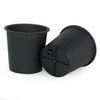 VisioGear 5PCS Round Nursery Plant Pot, 6.3" Width Garden Pots with Drainage Hole, Black, 6.3"*6.3"*5.5" - 4 of 4