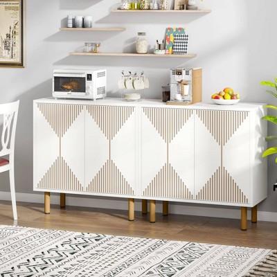 LITTLE TREE 59" Modern Storage Cabinet White