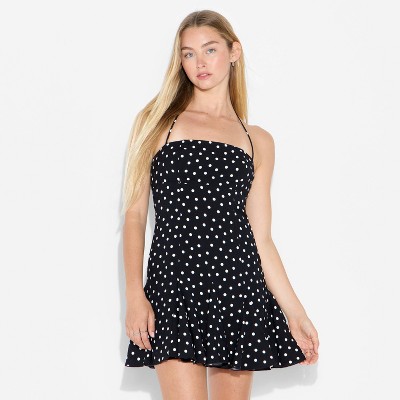 Women's Godet Halter Mini A-Line Dress - Wild Fable™