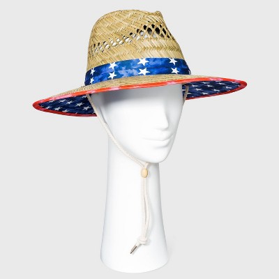 Adult Americana Straw Lifeguard Hat - Natural
