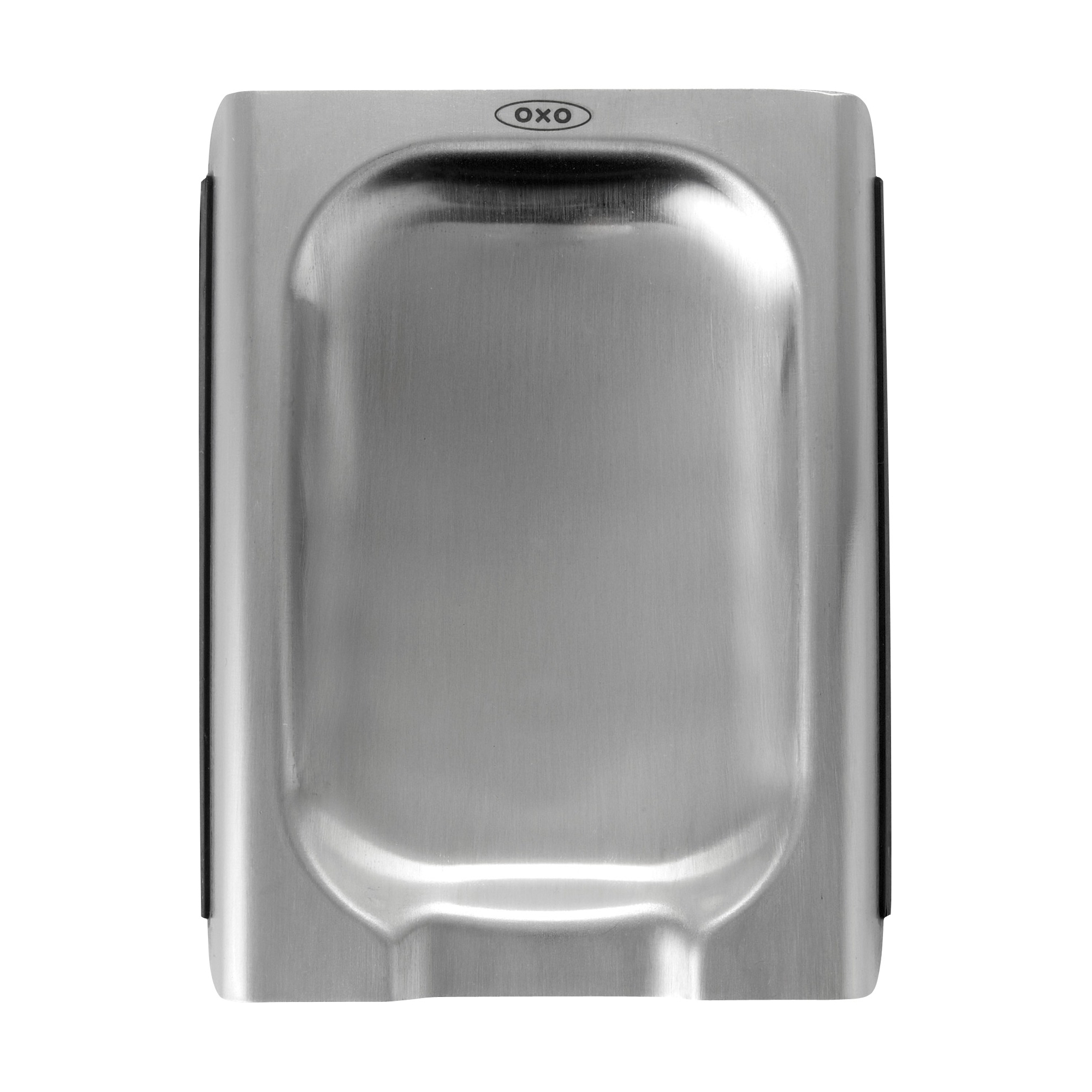 OXO Stainless Steel Spoon Rest: Silicone Utensil Holder for Stove, Dishwasher-Safe, Light Silver